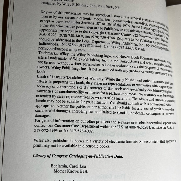 1ST ED HC Mother Knows Best: The Natural Way to Train Your Dog C.L.Benjamin 1985 - Picture 8 of 8
